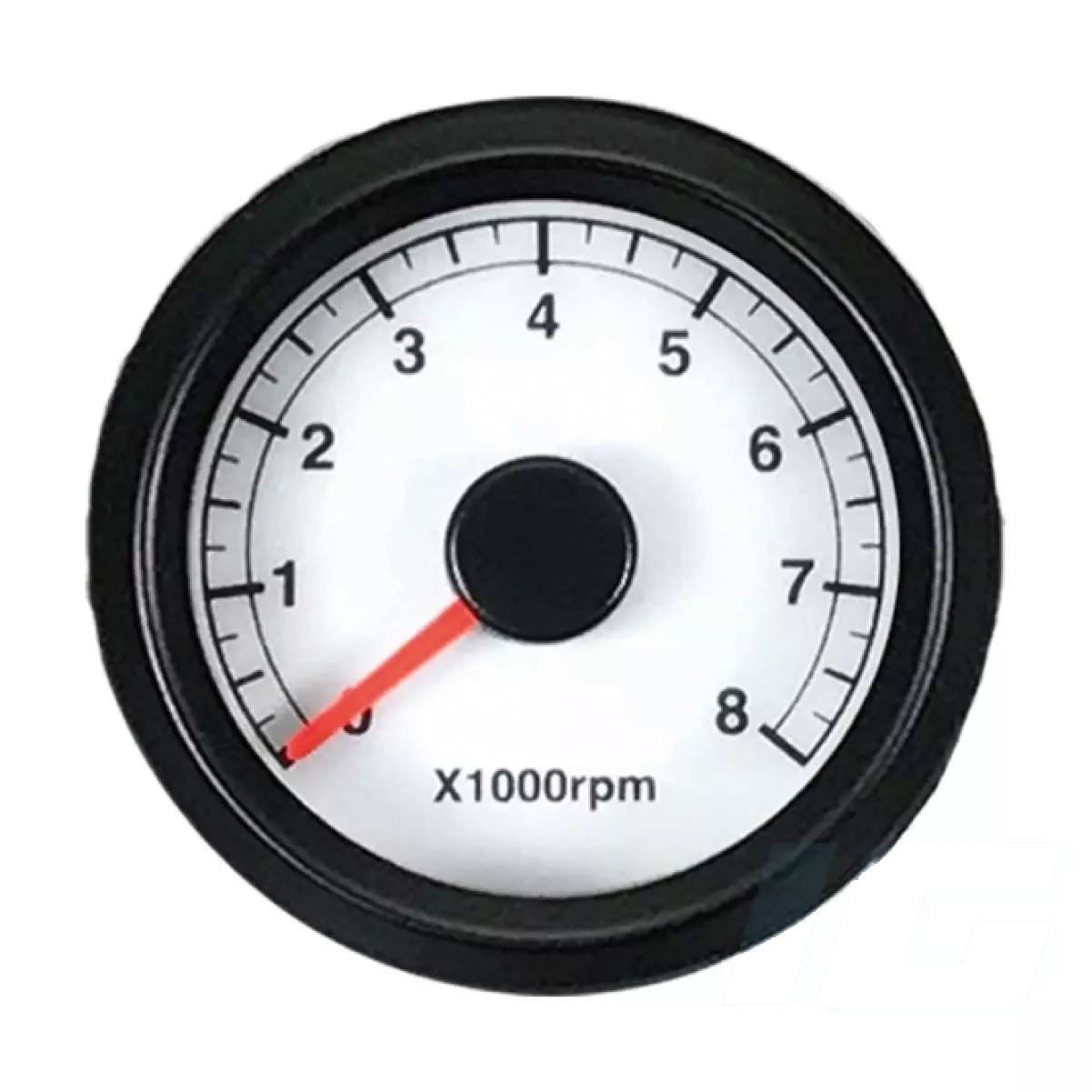 White Face Red Neddle Universal Aftermarket Tachometer for Motorcycle Gauge